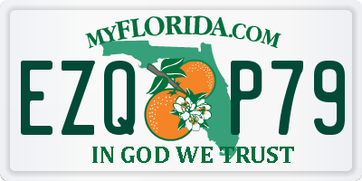 FL license plate EZQP79