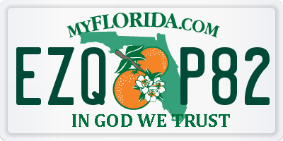 FL license plate EZQP82