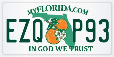 FL license plate EZQP93