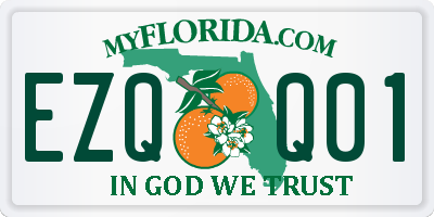 FL license plate EZQQ01