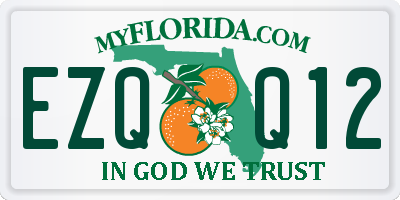 FL license plate EZQQ12