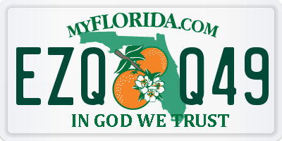FL license plate EZQQ49