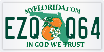 FL license plate EZQQ64