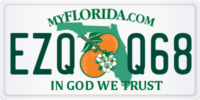 FL license plate EZQQ68