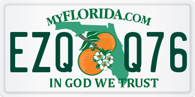 FL license plate EZQQ76