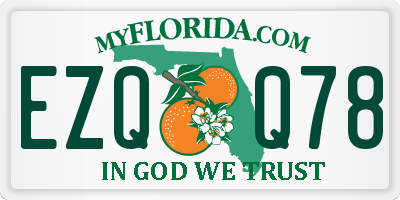 FL license plate EZQQ78