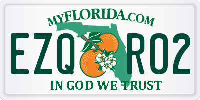 FL license plate EZQR02