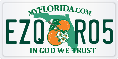 FL license plate EZQR05