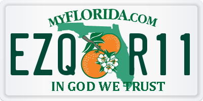 FL license plate EZQR11