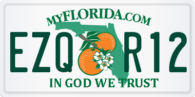 FL license plate EZQR12