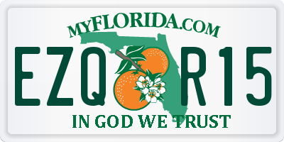 FL license plate EZQR15