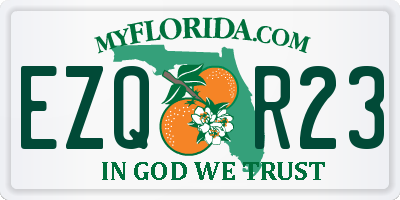 FL license plate EZQR23