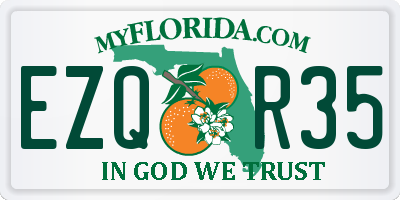 FL license plate EZQR35