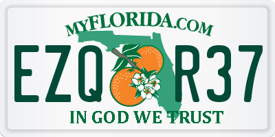 FL license plate EZQR37