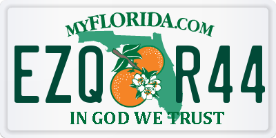 FL license plate EZQR44