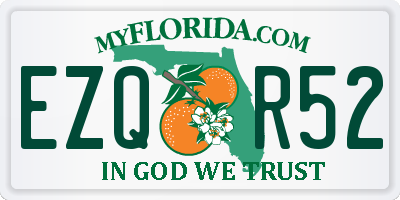 FL license plate EZQR52