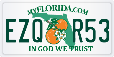 FL license plate EZQR53