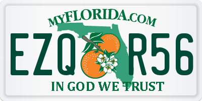 FL license plate EZQR56