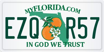 FL license plate EZQR57