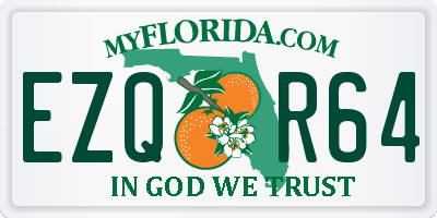 FL license plate EZQR64