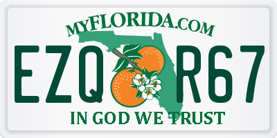 FL license plate EZQR67