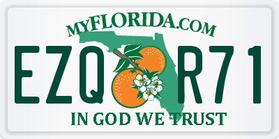 FL license plate EZQR71