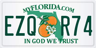 FL license plate EZQR74