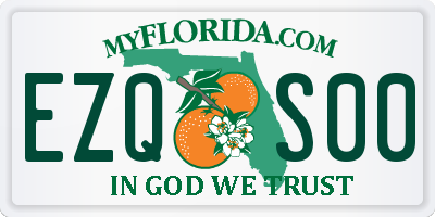 FL license plate EZQS00