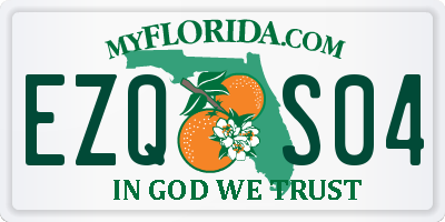 FL license plate EZQS04