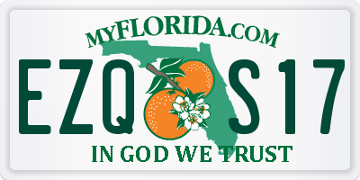 FL license plate EZQS17