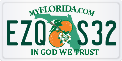 FL license plate EZQS32