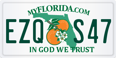 FL license plate EZQS47