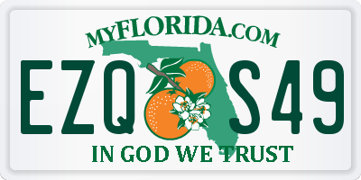 FL license plate EZQS49