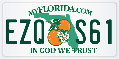 FL license plate EZQS61