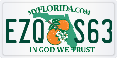 FL license plate EZQS63