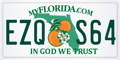 FL license plate EZQS64