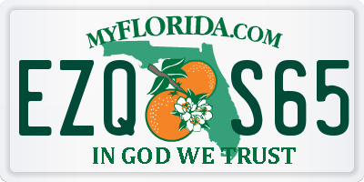 FL license plate EZQS65