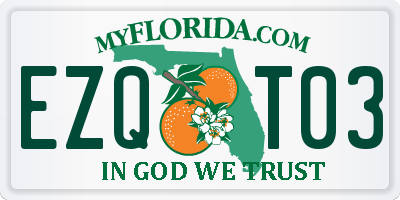 FL license plate EZQT03