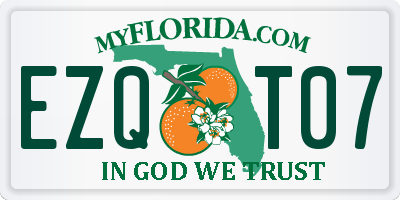 FL license plate EZQT07