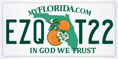 FL license plate EZQT22