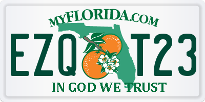 FL license plate EZQT23