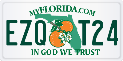 FL license plate EZQT24