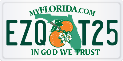 FL license plate EZQT25