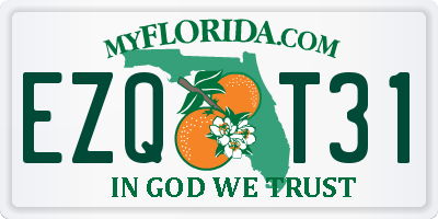 FL license plate EZQT31