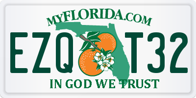 FL license plate EZQT32