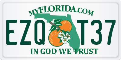 FL license plate EZQT37