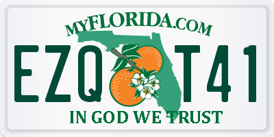 FL license plate EZQT41