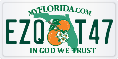 FL license plate EZQT47