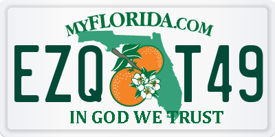 FL license plate EZQT49