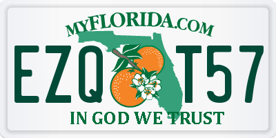 FL license plate EZQT57